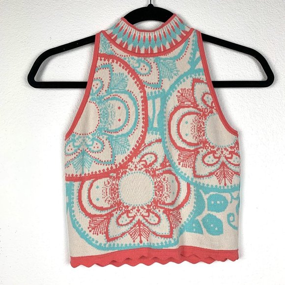 foxiedox Tops - Foxiedox S Mock Neck  Crop Top Blouse